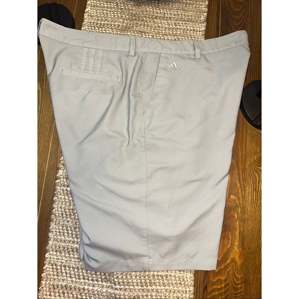 ADIDAS MENS BIG & TALL CLIMALITE 3-STRIPES GOLF SHORTS SZ 40 GRAY